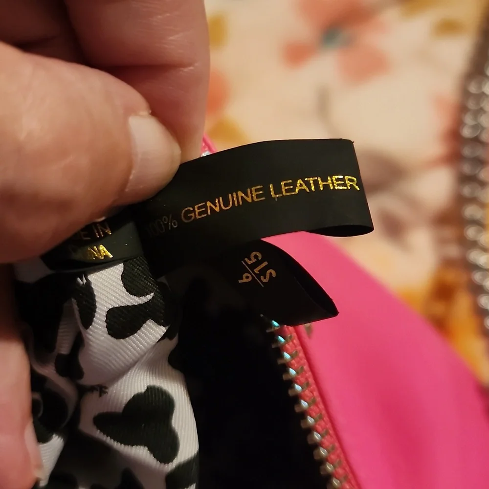 Rebecca Minkoff Bright Pink Leather Purse. 28 Long, 9x6 Body. Excellent Used. - Picture 6 of 8